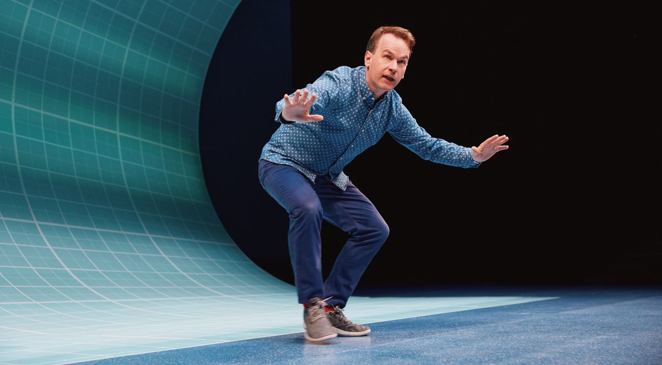In ‘The Old Man & the Pool,’ Mike Birbiglia uses backstrokes as a method of moving forward