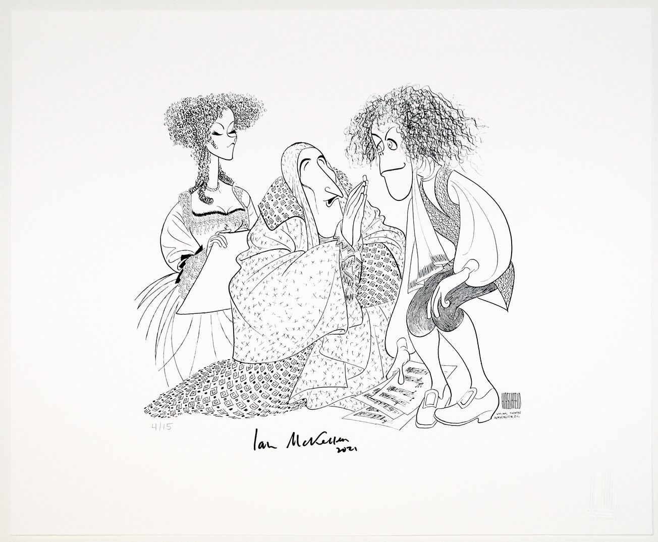 Limited-edition signed Al Hirschfeld prints being auctioned to benefit Broadway Cares and Hirschfeld Foundation