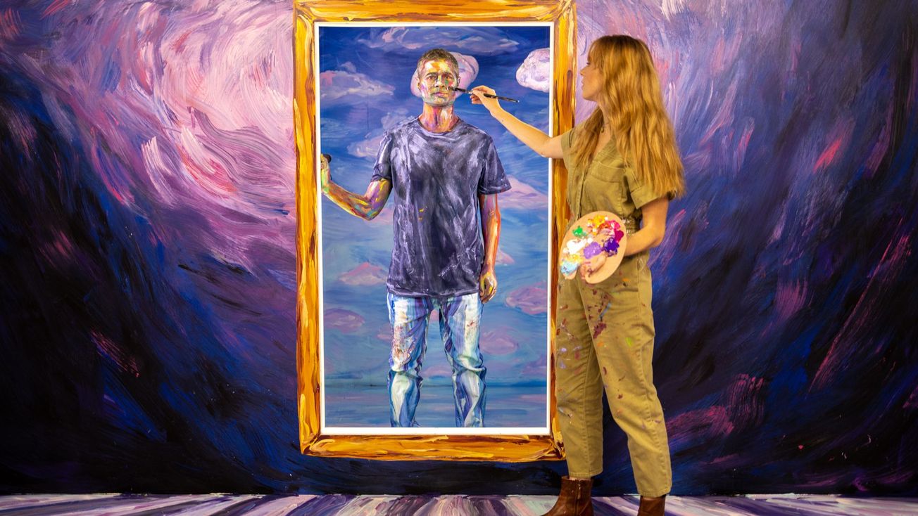 How painter Alexa Meade transformed Tom Kitt, Amber Gray, Derek Klena and more into living art