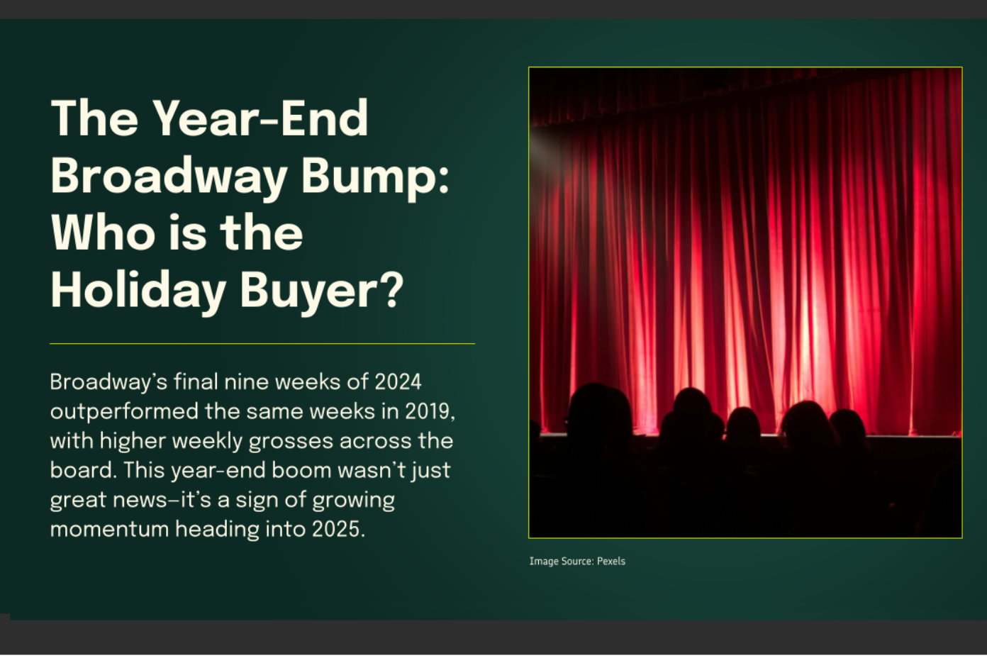 The Year-End Broadway Bump: Who is the Holiday Buyer?