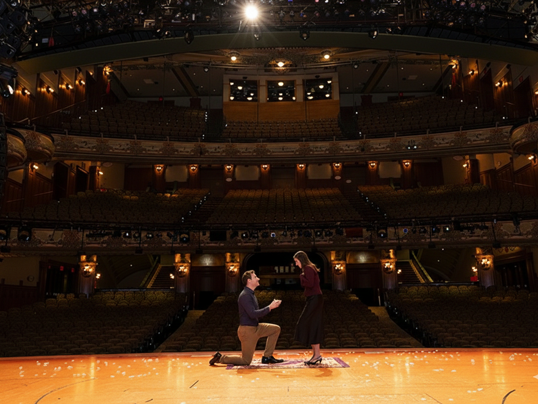 Disney’s ‘Aladdin’ debuts onstage proposal packages at New Amsterdam Theatre