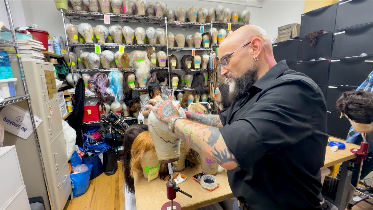 How to build a wig fit for the Broadway stage